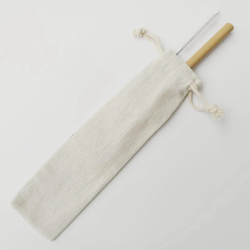 50 наборов бамбуковая соломенная Питьевая соломинки многократного использования