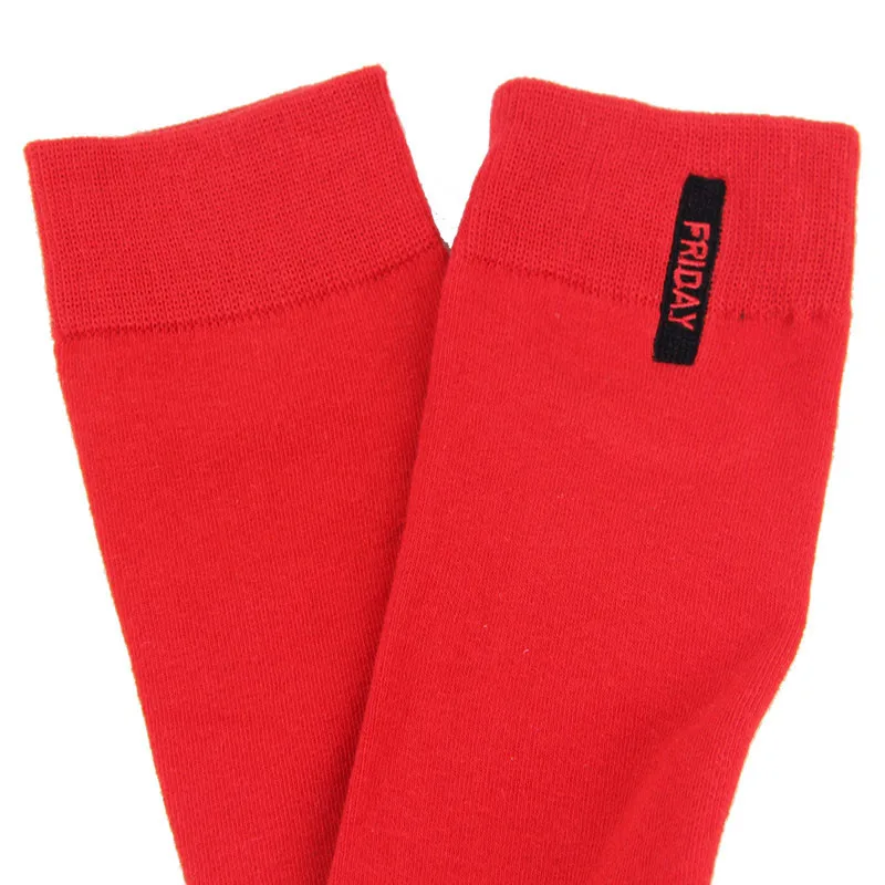 

New 2021 Solid Color European Large Size Embroidery Socks Happy Socks Cotton British Gentleman Men's Socks Harajuku Calcetines