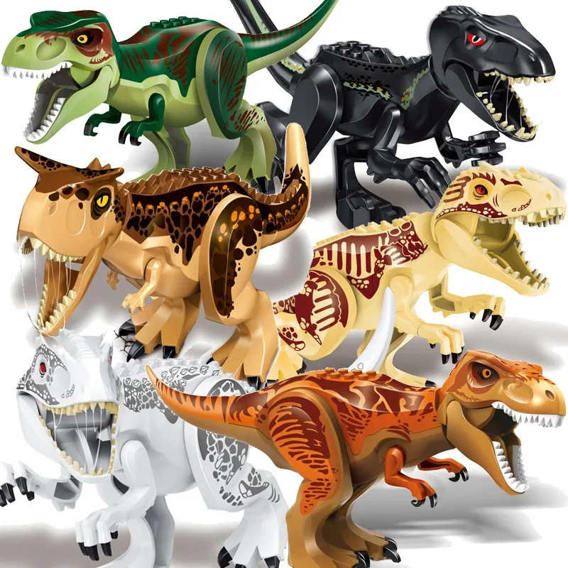 Новый парк и мир Юрского Периода Динозавров для Строительные блоки маленького