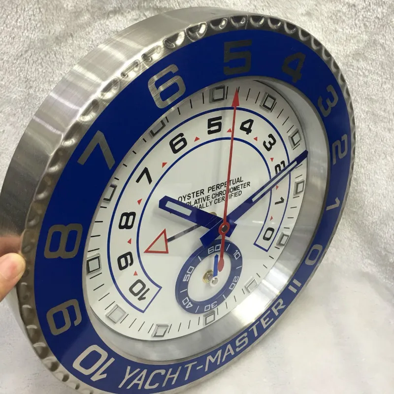 Металлические настенные часы из нержавеющей стали современный дизайн бесшумные