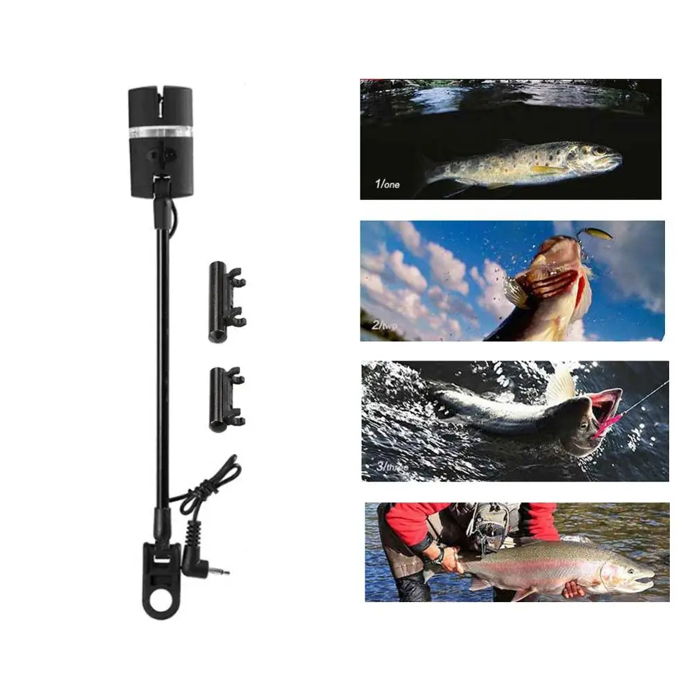 

1pc Carp Fishing Alarm 7 Color LED Illuminated Swinger Bite Indicators Fish Bite Alarm Hanger Fishing AccessoriesTool Tackle e