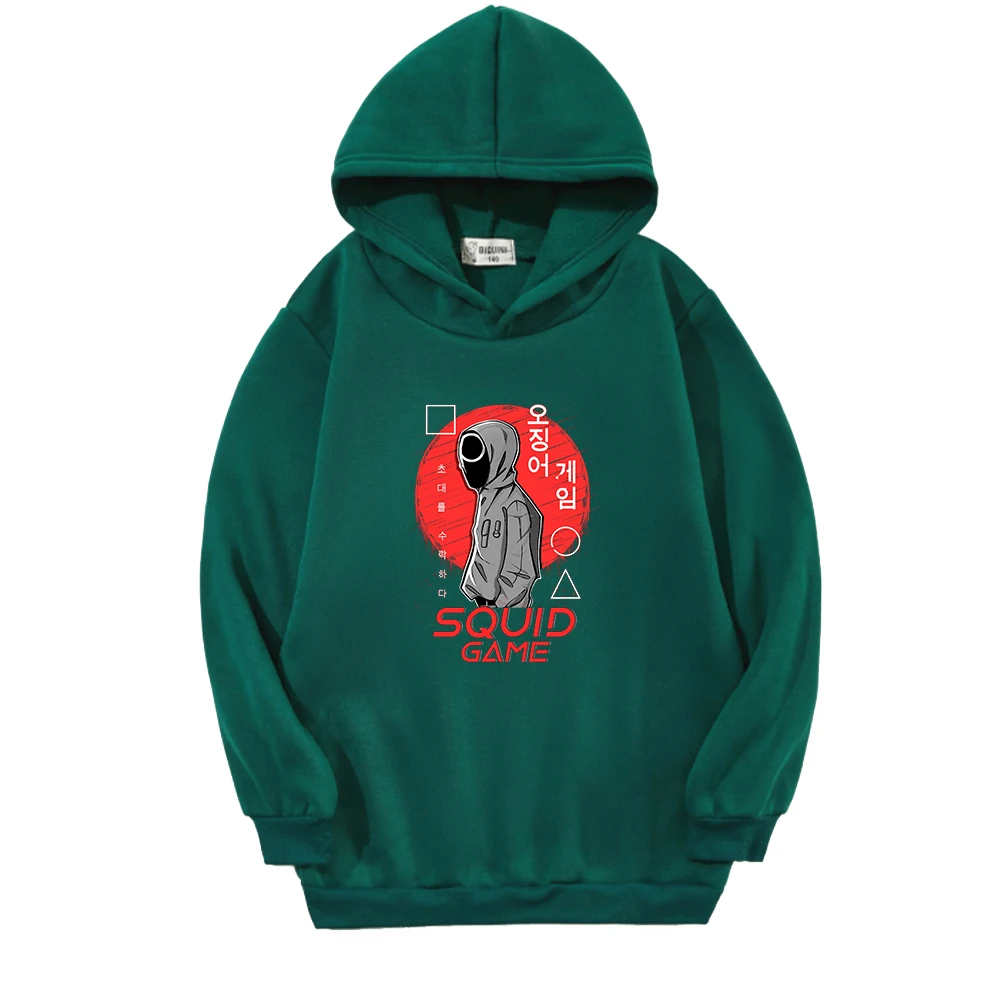 

Kids Sportswear Squid Game Pullover Hoodies Sweatshirts for Girl Baby Boy Clothing Kawaii Clothes Children Outwear Korean Movies