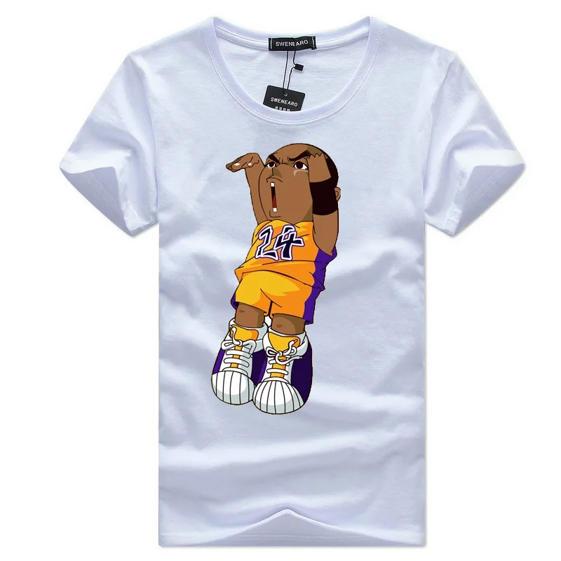 

Мужские футболки летняя мода 2021 Новое поступление футболки с графическим принтом мультяшная баскетбольная звезда мужские хлопковые футбо...