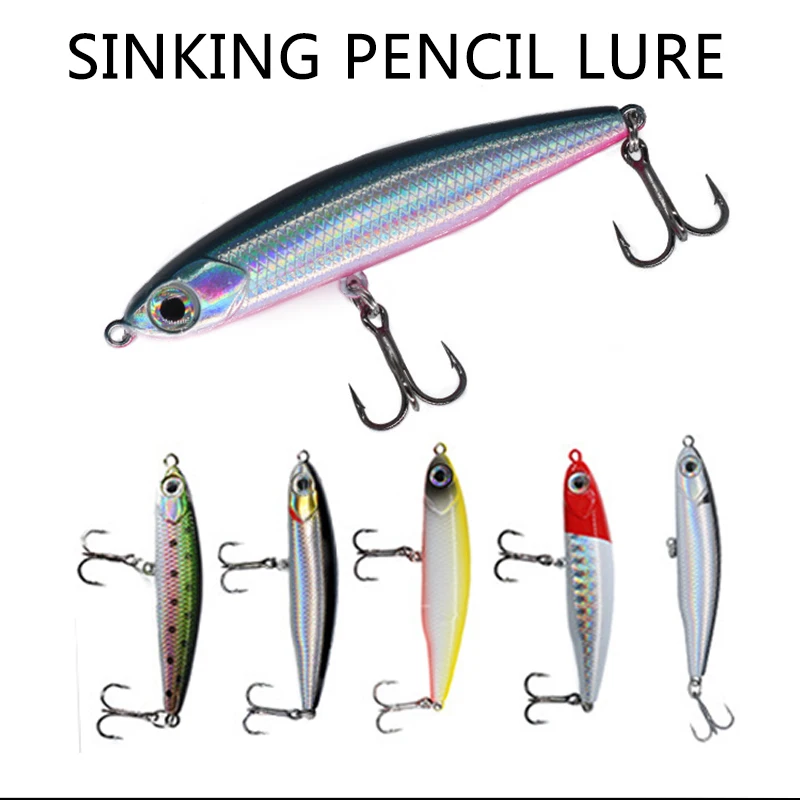 

Тонущая рыболовная приманка-Карандаш 5/6 см 3,5/5,5 г, рыболовные снасти, приманки, рыболовные аксессуары, искусственная приманка для ловли рыбы...