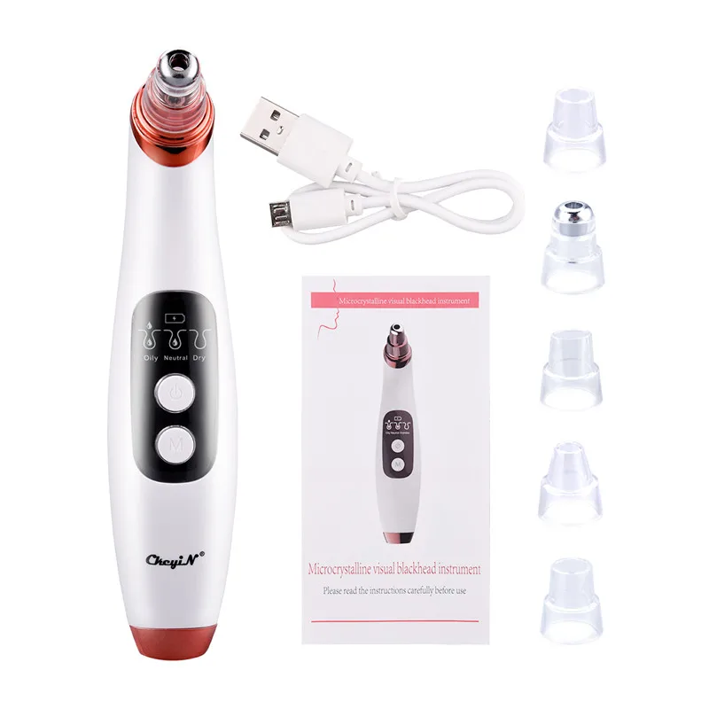 

Usb Rechargeable Wifi Visual Suction Blackhead Remover Pore Cleaner 20X Magnifier Deep Cleansing Cleaner Facial Skin Care Tool