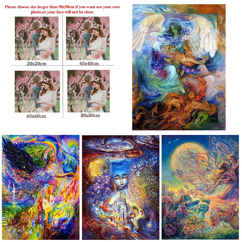 Алмазная живопись сделай сам аниме красочная фигурка абстрактная квадратная