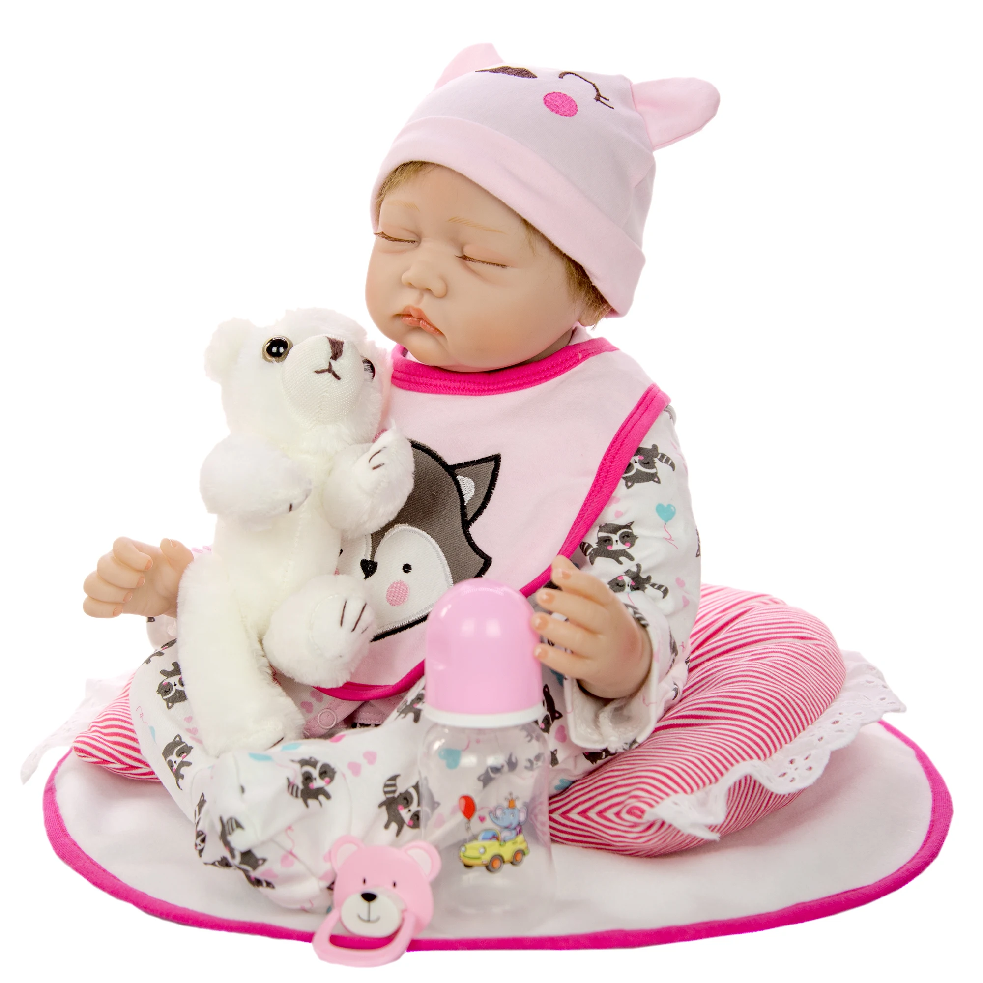 Кукла реборн Мягкая силиконовая 55 см 22 дюйма|Куклы| |