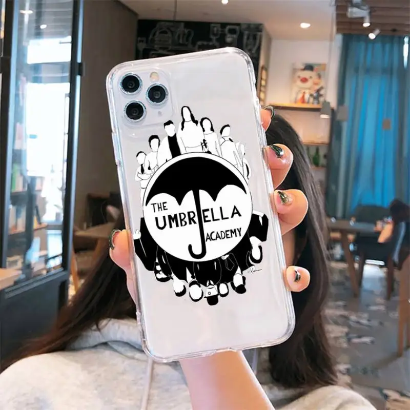 

The Umbrella Academy art design Phone Case For iphone 12 11 pro Max Samsung S10 9 8 Plus soft Transparent shell cover funda