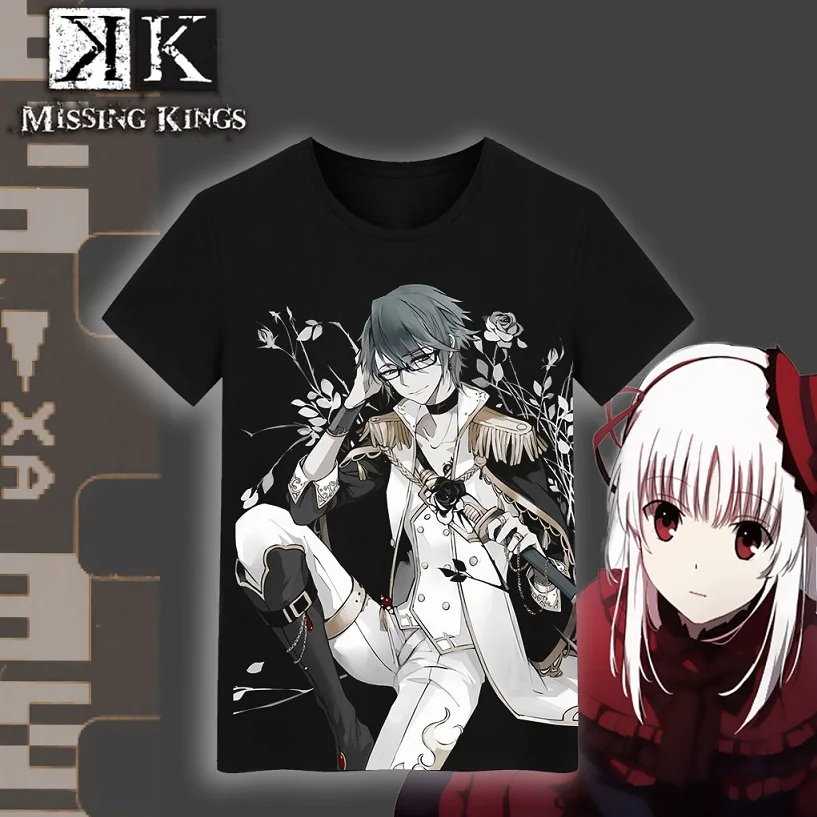 Футболка с изображением Аниме K Исаны Яширо ятогами курого Suoh Mikoto Повседневная