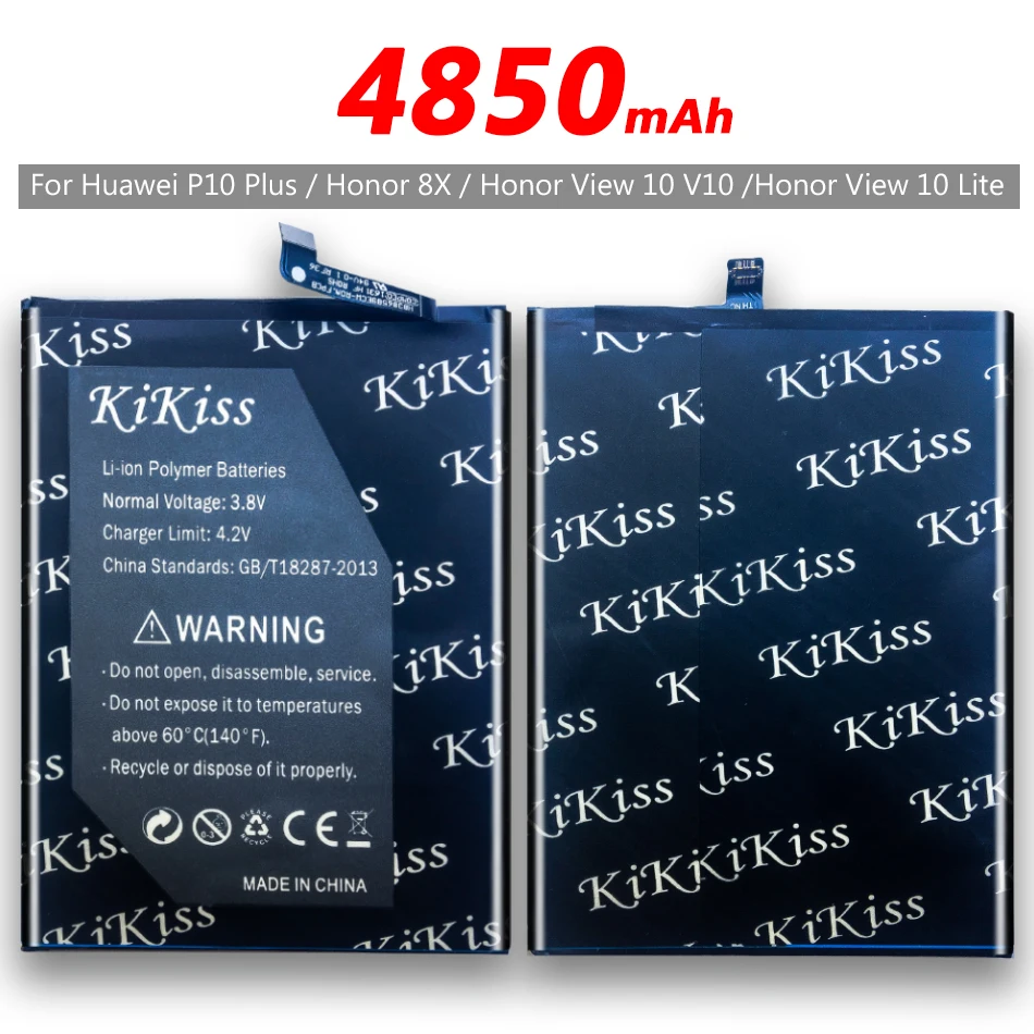 Аккумулятор HB386589ECW для Huawei P10 Plus VKY AL00/ Mate 20 Lite/ Honor 8X/Honor View 10 V10 /Honor Lite 4850