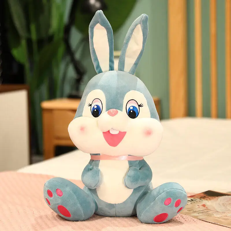 

30cm/45cm/ 55cm Blue Pink Brown Cute Lifelike Stuffed Animal Bunny Rabbit Plush Toy Soft Doll Goft for Kids Children Home Decor