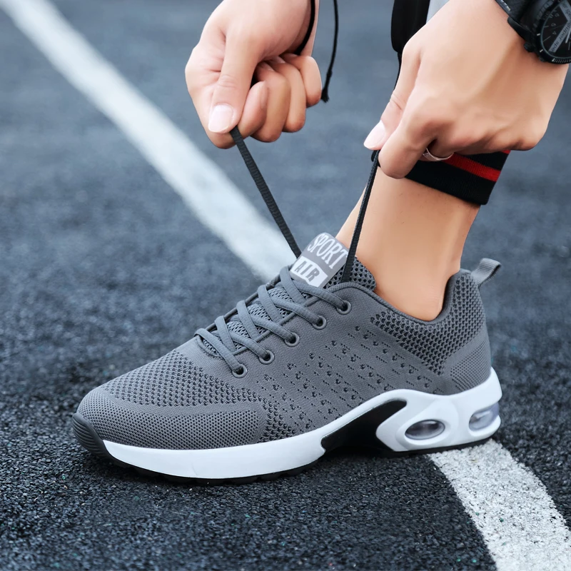 2020 мужские повседневные кроссовки летние уличные для бега сетчатые дышащие с