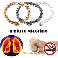 health care natural stone bracelet control smoking get rid of addiction bracelets refuse nicotine anti anxiety function bracelet