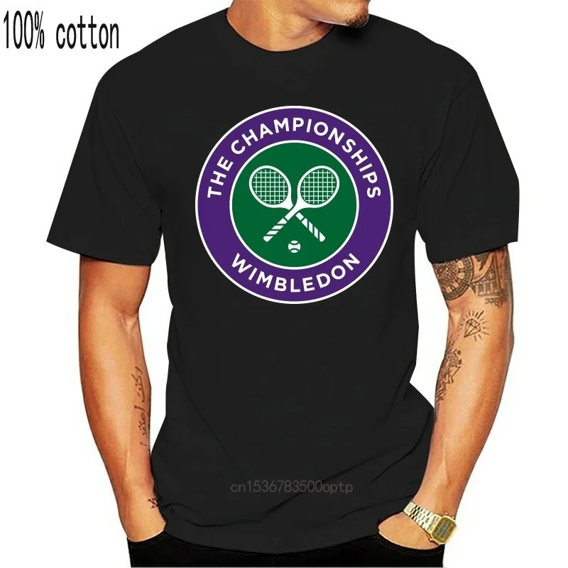 

Wimbledon The Championship Tennis Grand Slam Men'S White T-Shirt Fashion T Shirt Hot 2020 Man Clothes Fashion Casual Male Tees