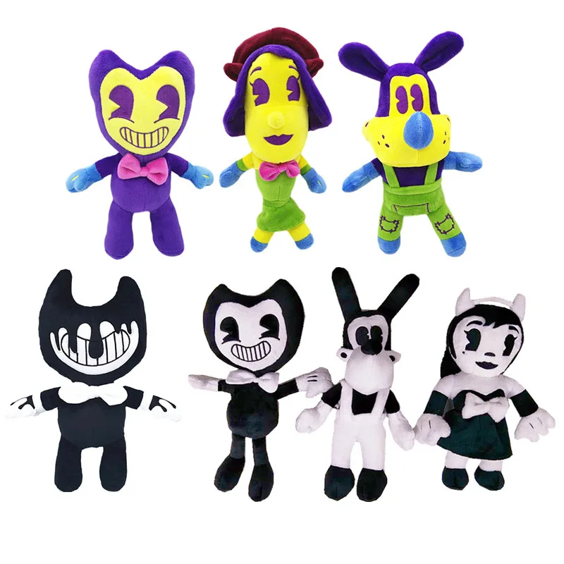 

30cm Bendy Plush Toys Game Horror Bendy & Boris & Alice Angel Plush Doll Soft Stuffed Toys for Children Kids Gifts with Tag