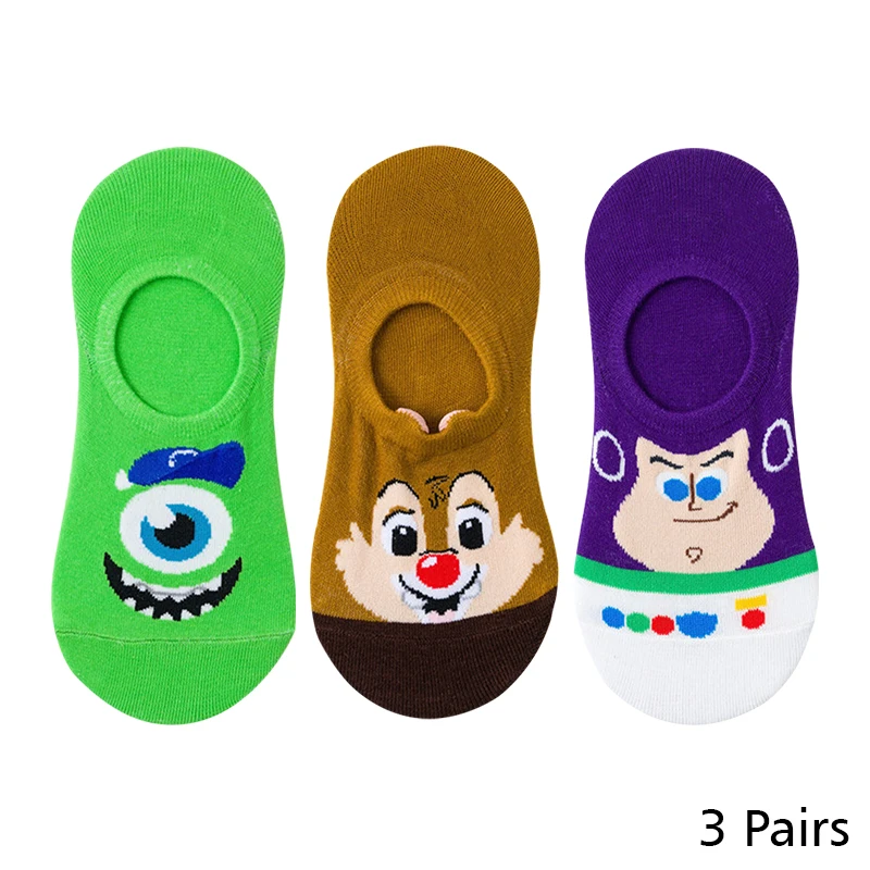 

Socks Women Disney Duck Goofy Stitch Socks Girl Cotton Short Sock Funny Cute Colorful Ropa Aesthetic 90S European Free Shipping