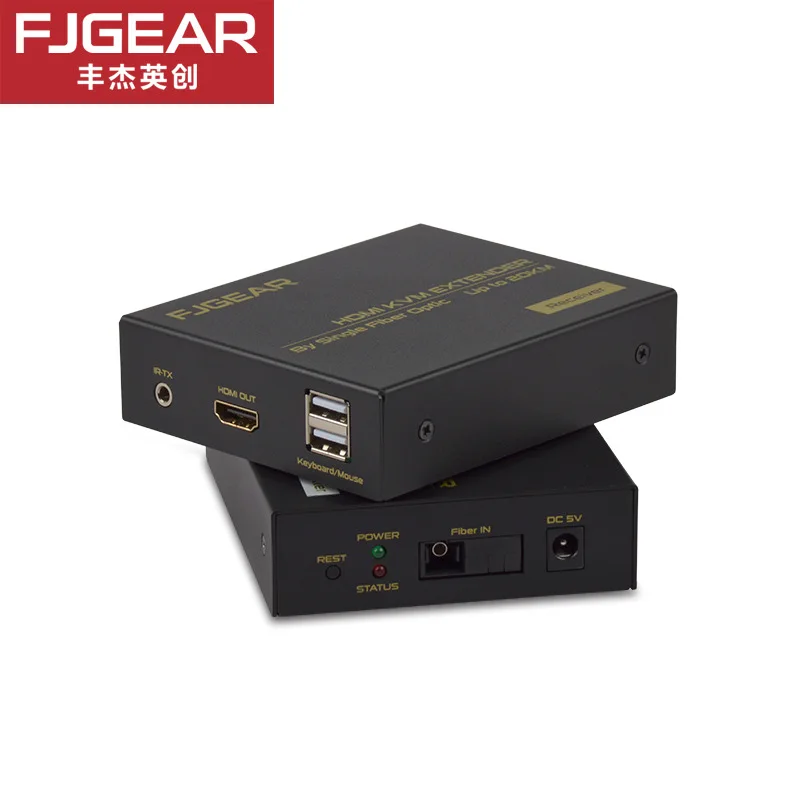 HDMI KVM волоконный удлинитель волоконно-оптический конвертер Поддержка USB контроль