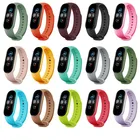 Ремешок силиконовый для Xiaomi Mi Band 5 4 3, сменный Браслет из ТПУ Для Xiaomi Band 4 Mi Band 5 4 3, 1 шт.