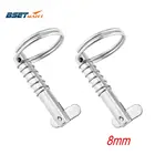 Набор из 2 предметов, 8 мм BSET MATEL Marine Grade 316, быстроразъемный штифт из нержавеющей стали для лодки, БИМИНИ-палубный шарнир, морская фурнитура Boa
