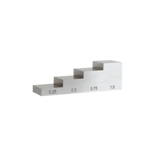 

4 Step Wedge Calibration Block 304 Stainless Steel test block thickness 0.25"-0.5"-0.75"-1" conform to ASTM E797