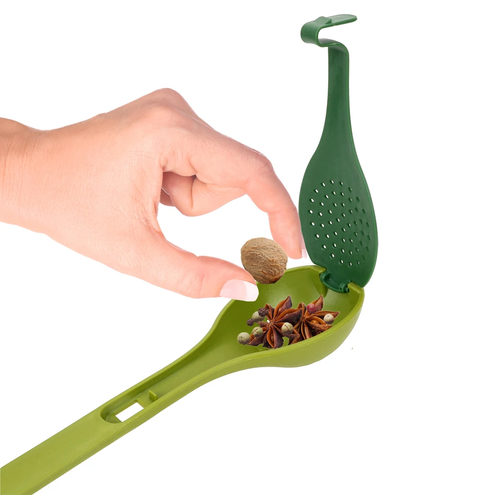 NICEYARD кухонная ложка, суповая ложка, многофункциональная, длинная ручка, пакет для специй, фильтр, ложка для приправ, вареный суп, инструмент для приготовления пищи