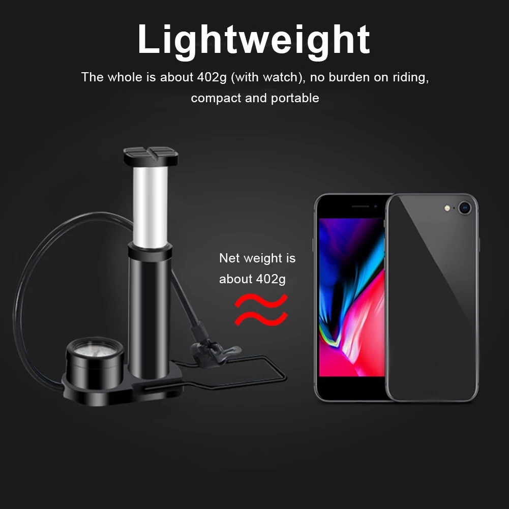 

Foot Activated Bike Pump Bicycle Floor Pump Portable Mini Bicycle Tire Pump for Bike, Football, Yoga Ball, Air Pump Toy