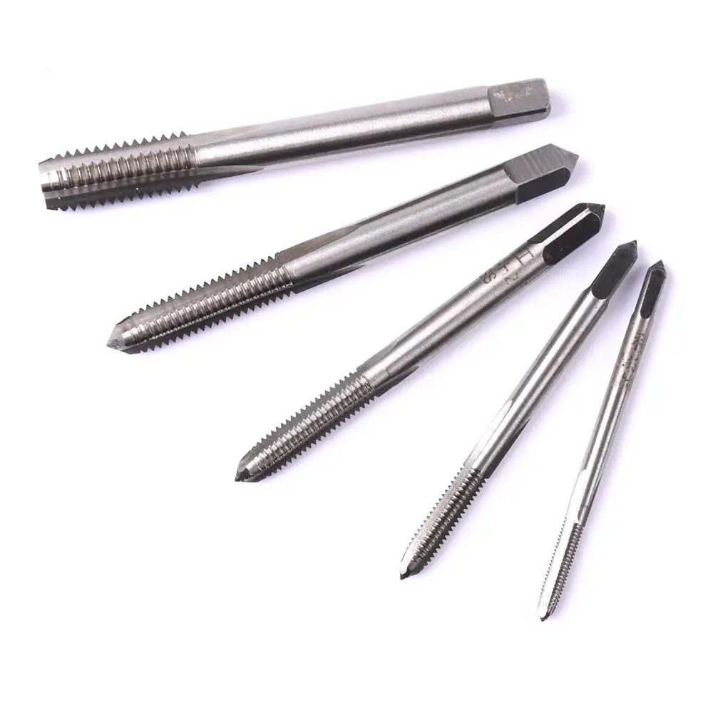 5 шт. м3 к М8 HSS с прямым рифленым винтом метрическая резьба ручной Метчик набор