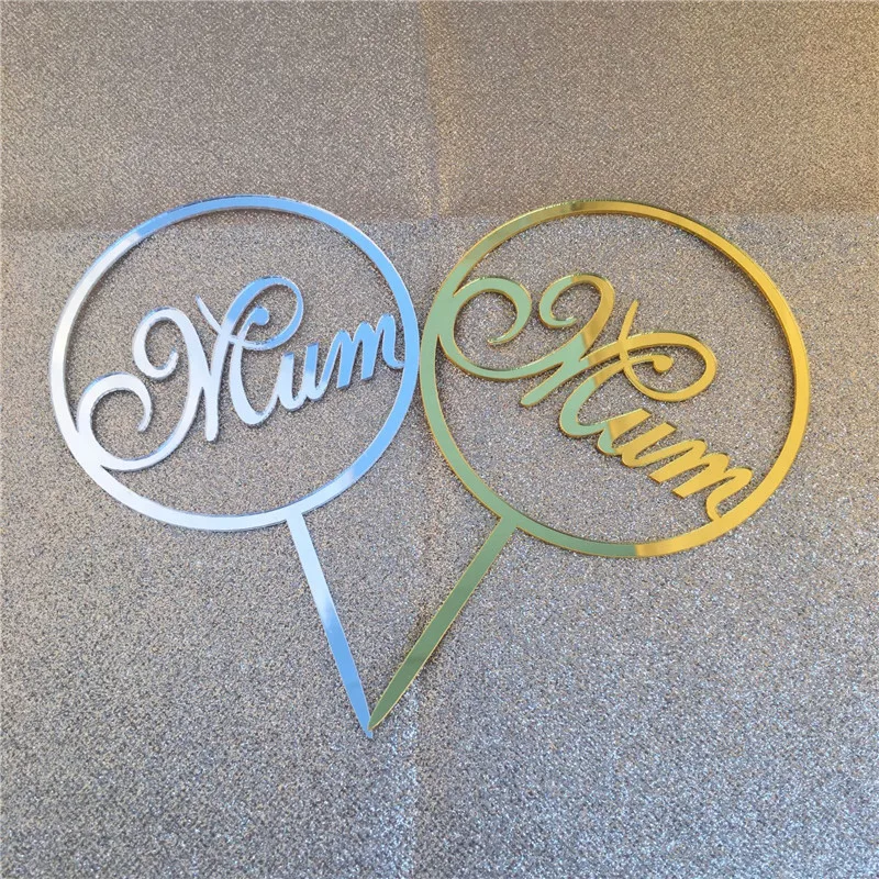 Акрил мама торт Топпер Счастливый День матери надпись с днем рождения кекс