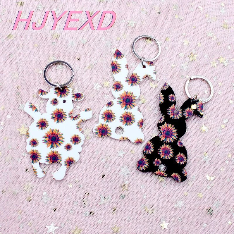 3 дюйм (ов) акриловое волокно пасхальное брелок корова кролик с рисунком Овцы на