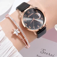 casual wrist watch bracelet set simple jewelry femme
