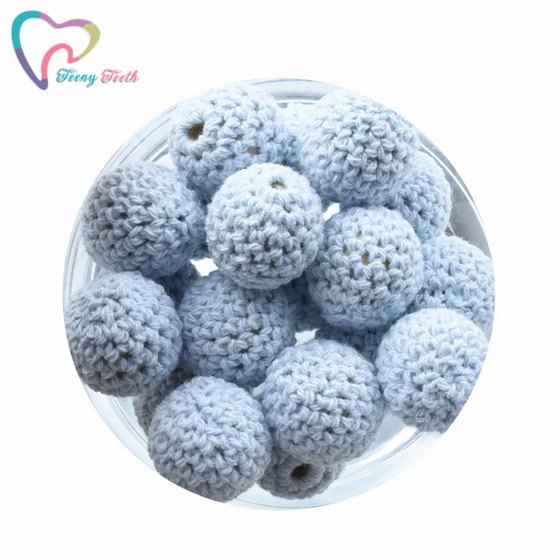 Жевательные бусины из натурального дерева 10 шт. 20 мм | Украшения и аксессуары