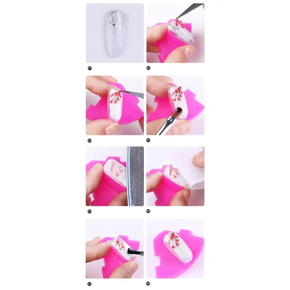 18 цветов акриловый дизайн ногтей УФ гель порошок пыли украшение 3D набор для