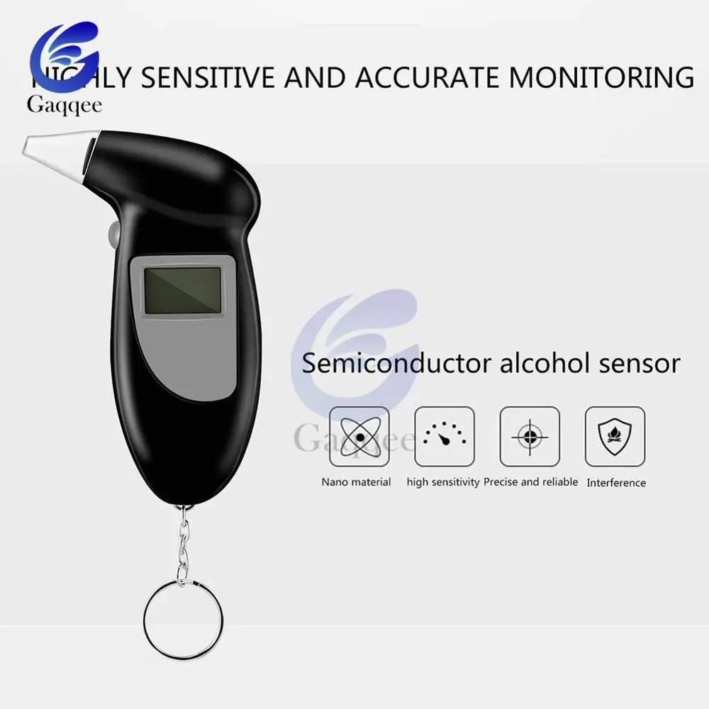Алкотестер анализатор дыхания газовый детектор измеритель брелок устройство