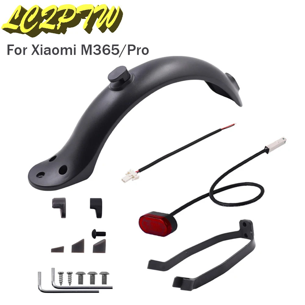

Fenders Scooter Wings Tail Light Rear Mud Guard Support Protection Plastic Parts Screws Rubber Stopper For Xiaomi M365 Pro Parts
