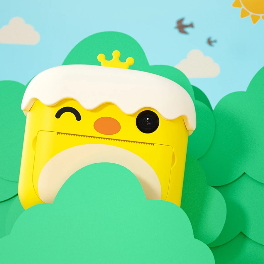 Детская Цифровая видеокамера мгновенная печать камера игрушка для детей