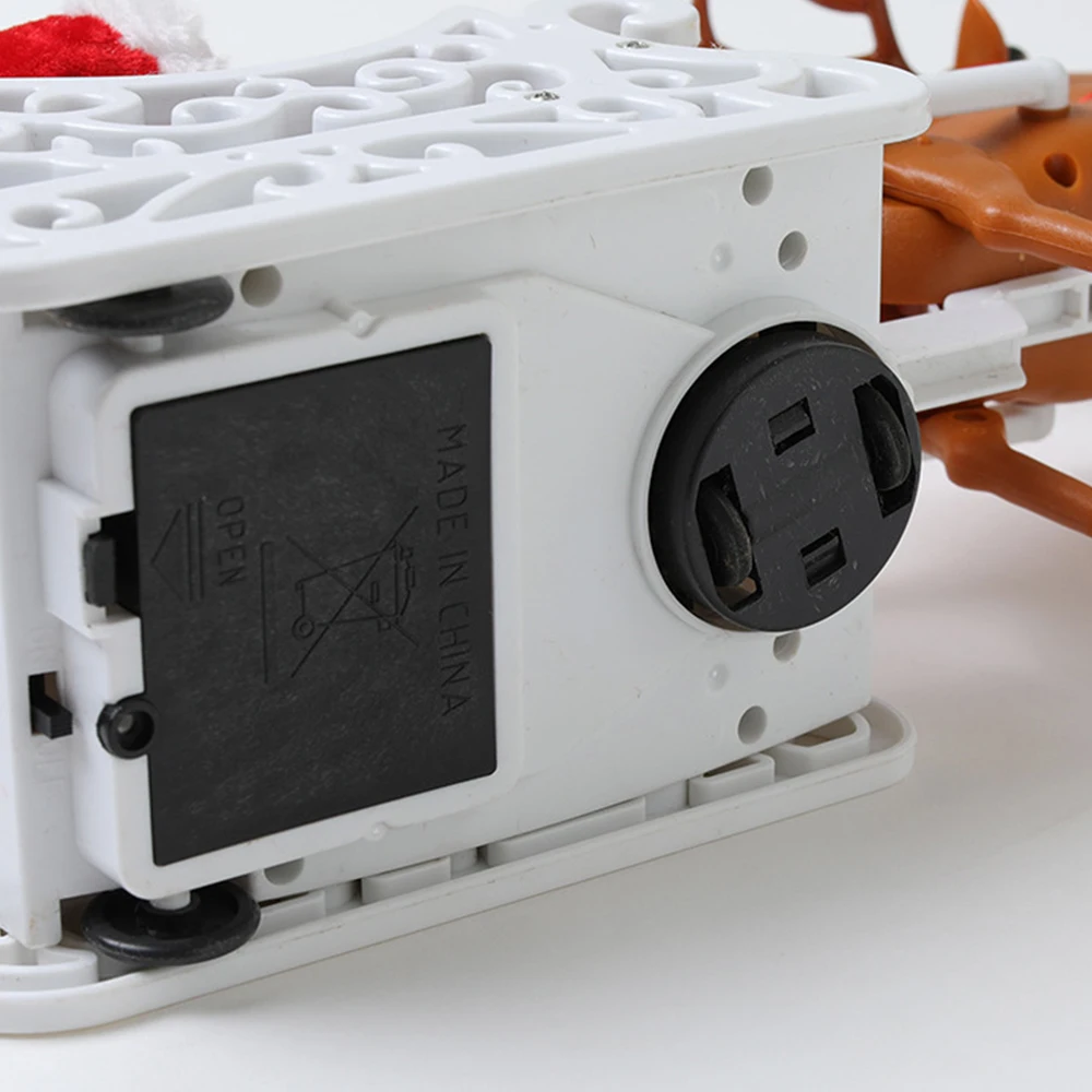 Рождественский Санта-Клаус электрическая игрушка с музыкальной куклой Лось сани