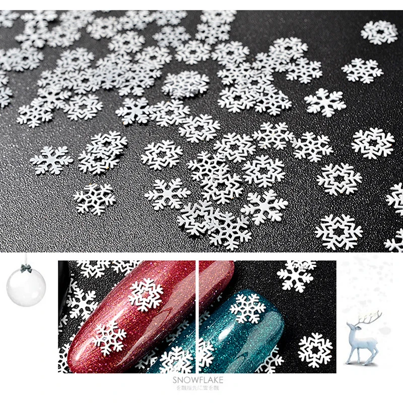 

Style Christmas Series Sequins Hollow Snowflake Nail Art Mental Ornament Rhinestones & Decorations Nail Art