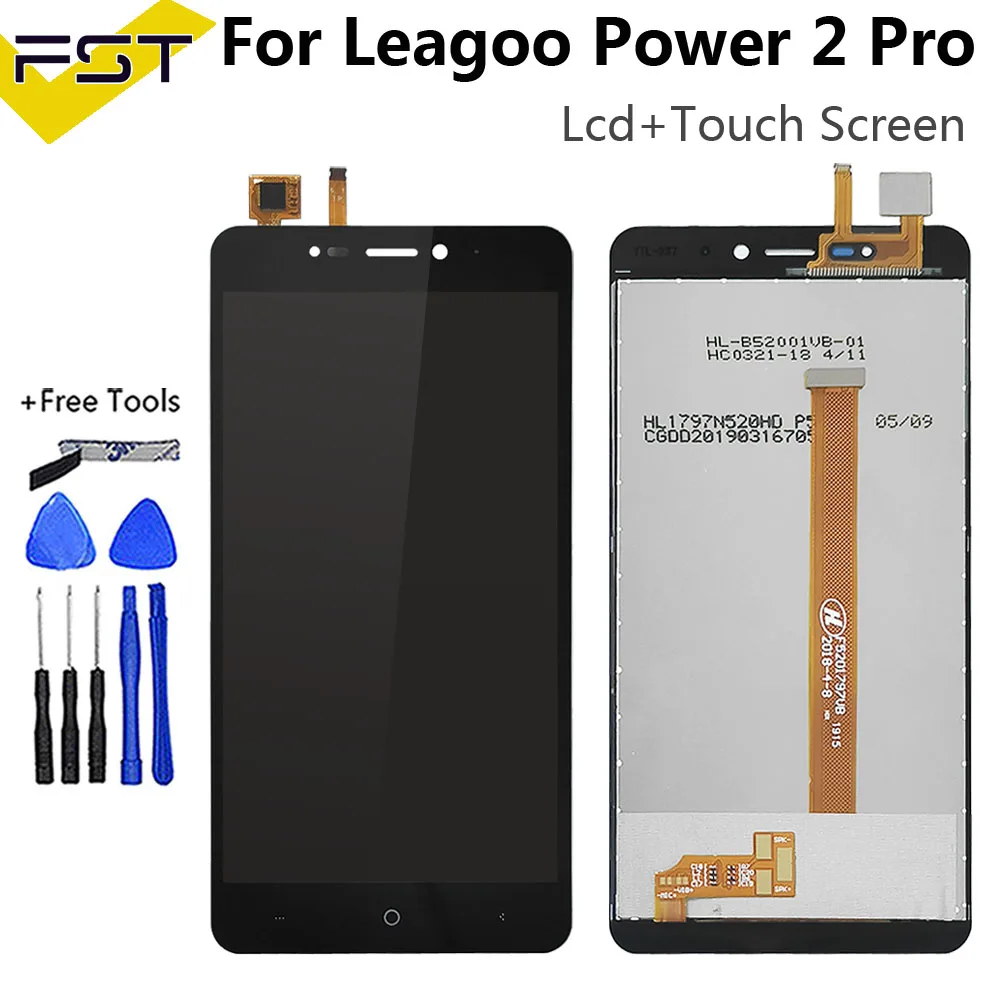5 2 'для Leagoo Мощность Pro ЖК-дисплей Дисплей + кодирующий преобразователь