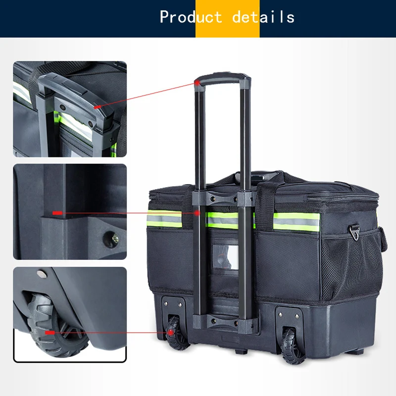 Large Multi-function Trolley Kit Canvas Installation and Maintenance Electrician Bag Thickened Case | Инструменты