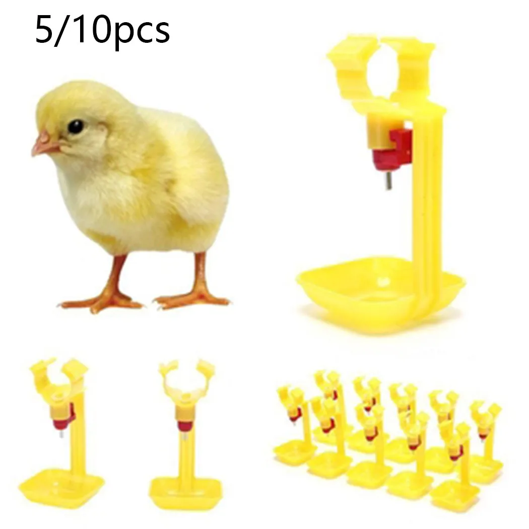 

Automatic Poultry Drinker Chicken Container 5/10pcs Animal Drinking Cup