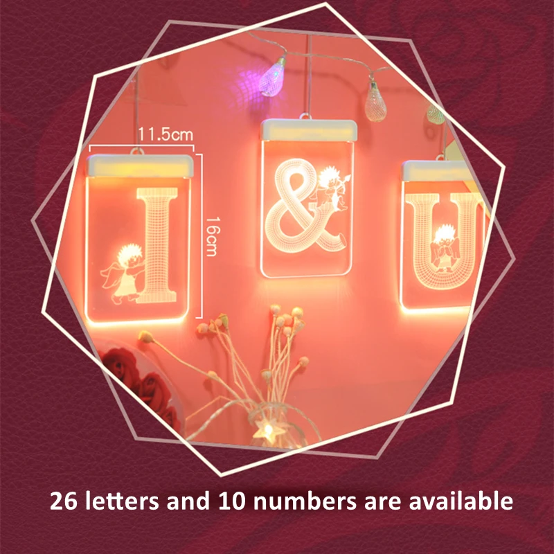 Светодиодный акриловый светильник для свадебной вечеринки украшения молодого