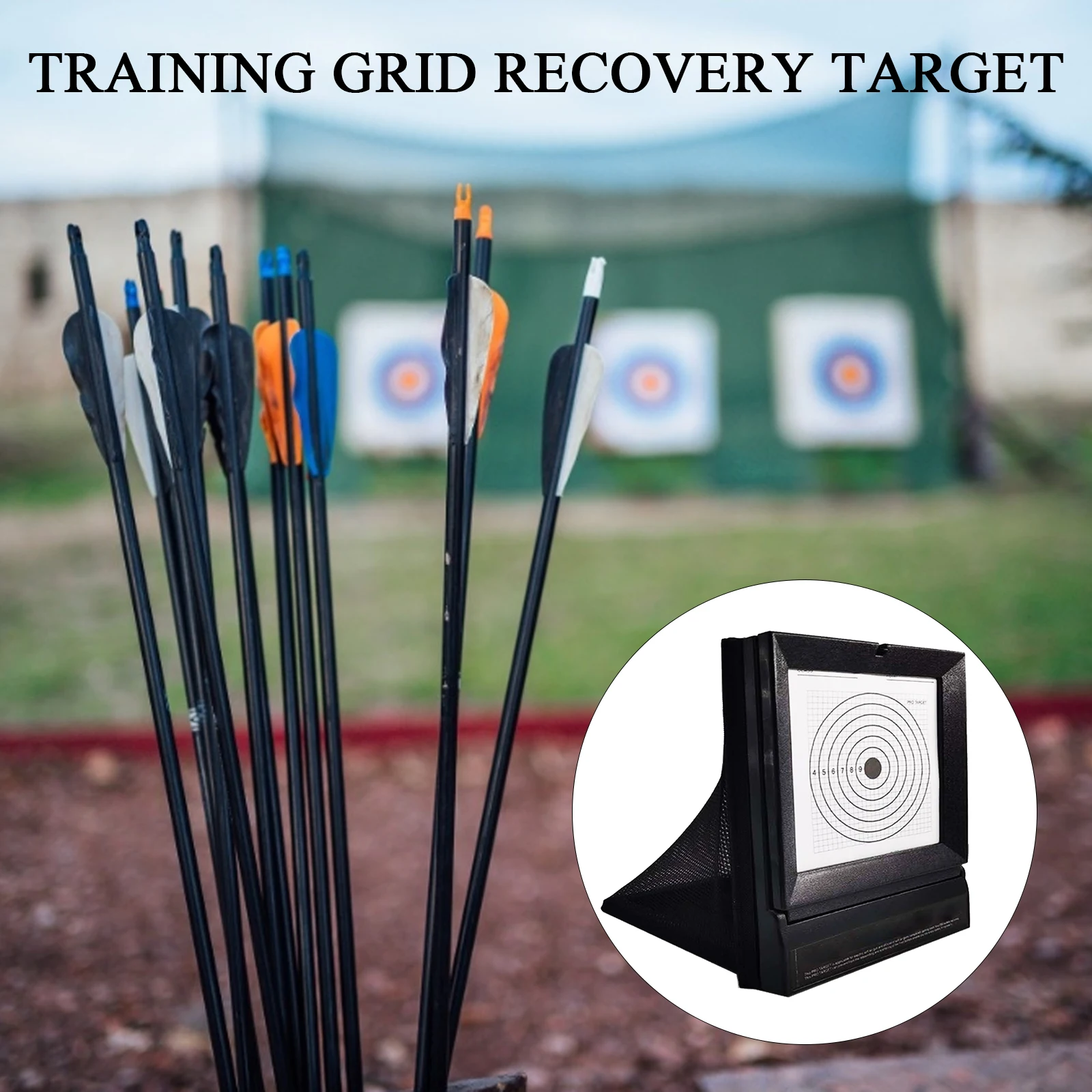 

Funnel Target Holder Heavy-Duty Paper Sheets Stand And Paper Training Target Easy To See Your Shots Land Outdoor Ranges