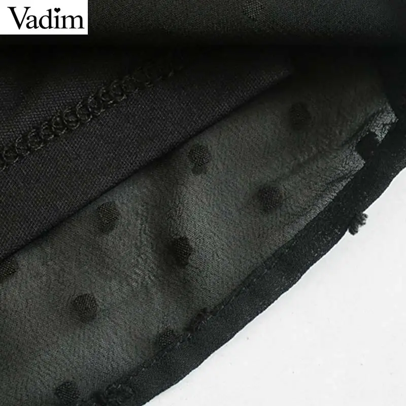 Женские шифоновые Комбинезоны Vadim элегантные комбинезоны в черный горошек с