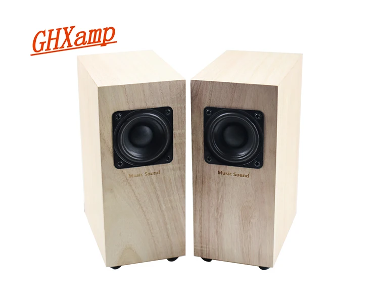 GHXAMP Full Range Wooden Speakers Hifi 2.0 Treble Midrange Bass Balance Clear Passive Loudspeaker Stereo Home Theatre 4ohm 2pcs