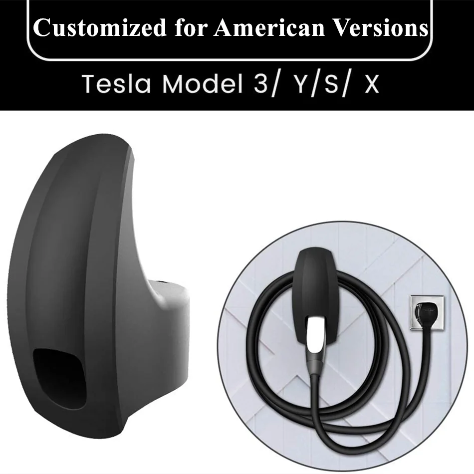 

1 Pack Charging Cable Organizer for Model 3/Y/S/X Motors Wall Mount Connector Cable Holder For Tesla Accessories Bracket Charger