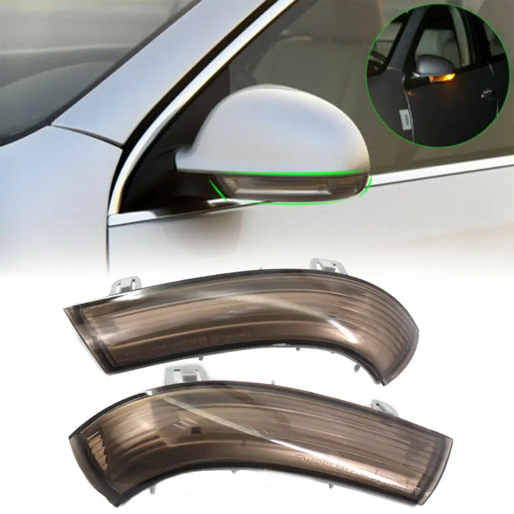 2 шт. зеркальный индикатор поворота светильник для VW Golf GTI Jetta MK5 Seat Passat Дымчатая