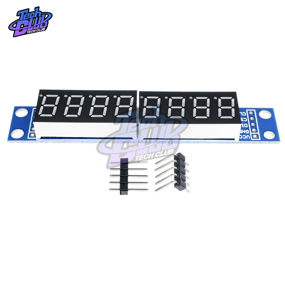 Светодиодный точечный матричный 7 сегментный 8 значный модуль управления