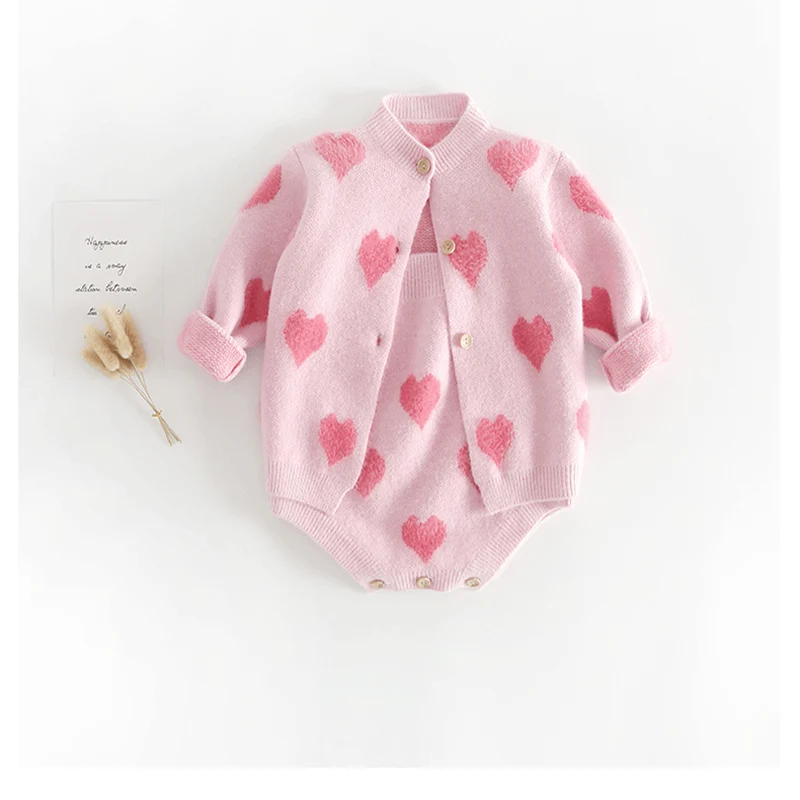 Новинка 2020 года розовый комплект одежды для новорожденных девочек милое пальто