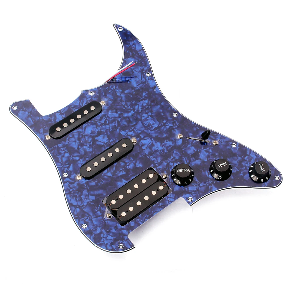 3-слойная электрическая гитара предварительно Заряженная Защитная плата Pickguard SSH