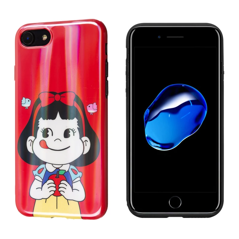 Роскошный Блестящий глянцевый мягкий силикон imd чехол для iPhone X XR 10 XS Max 7 Plus 8 6 6S